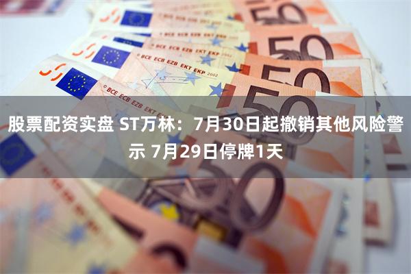 股票配资实盘 ST万林：7月30日起撤销其他风险警示 7月29日停牌1天