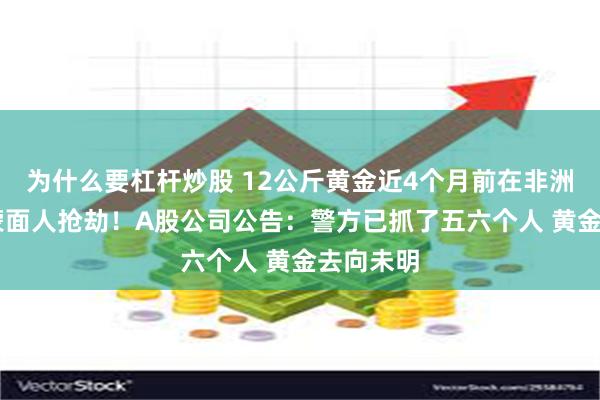 为什么要杠杆炒股 12公斤黄金近4个月前在非洲被11名蒙面人抢劫！A股公司公告：警方已抓了五六个人 黄金去向未明