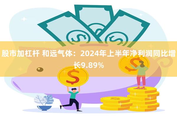 股市加杠杆 和远气体：2024年上半年净利润同比增长9.89%