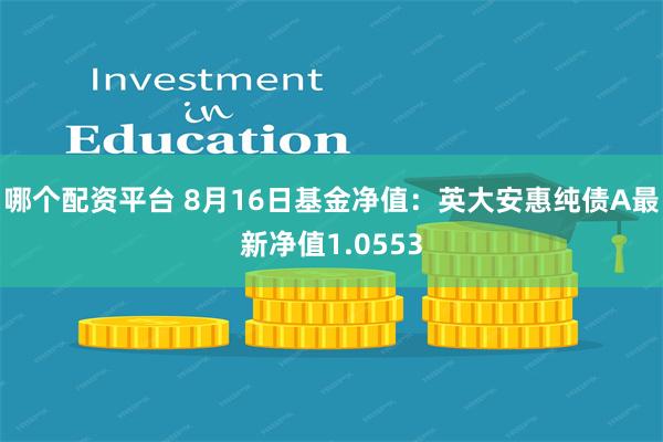 哪个配资平台 8月16日基金净值：英大安惠纯债A最新净值1.0553