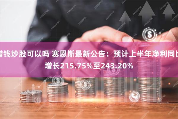 借钱炒股可以吗 赛恩斯最新公告：预计上半年净利同比增长215.75%至243.20%