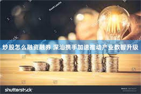 炒股怎么融资融券 深汕携手加速推动产业数智升级