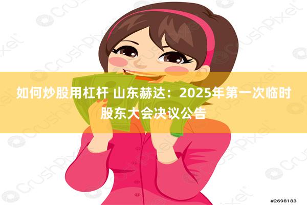 如何炒股用杠杆 山东赫达：2025年第一次临时股东大会决议公告